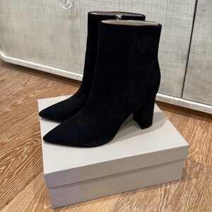 Marc Fisher Black Suede Ankle Booties